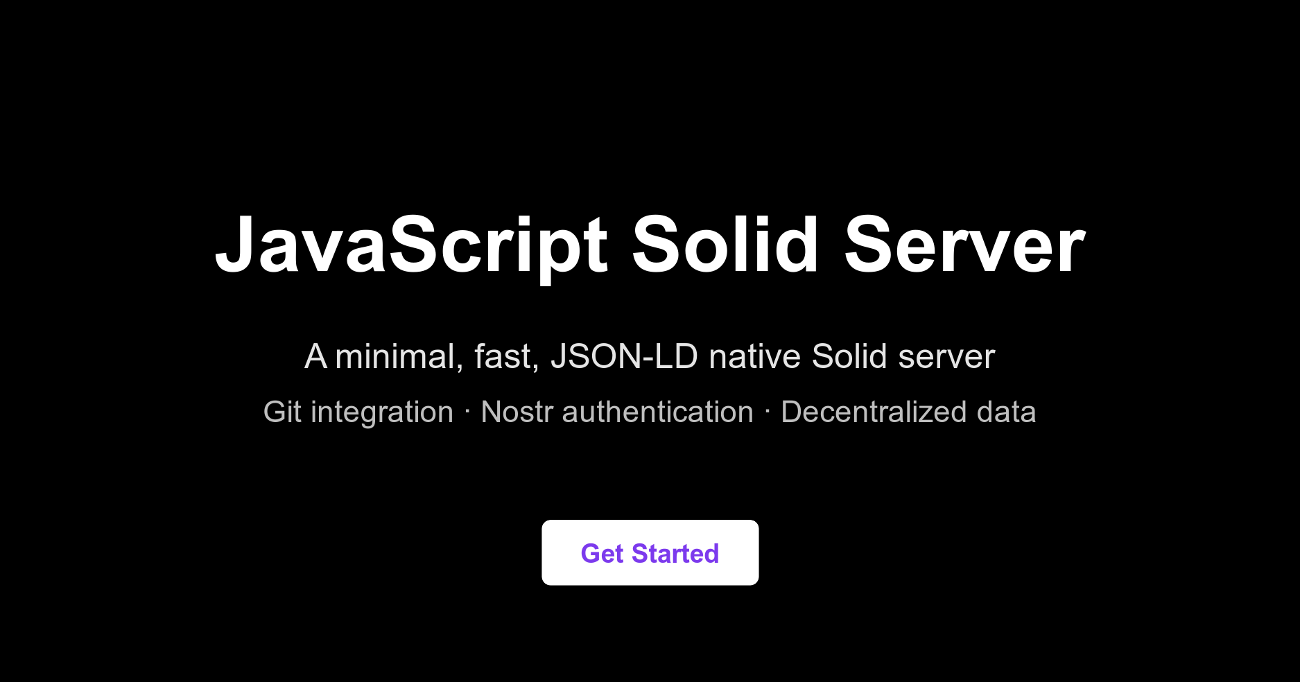 JavaScript Solid Server